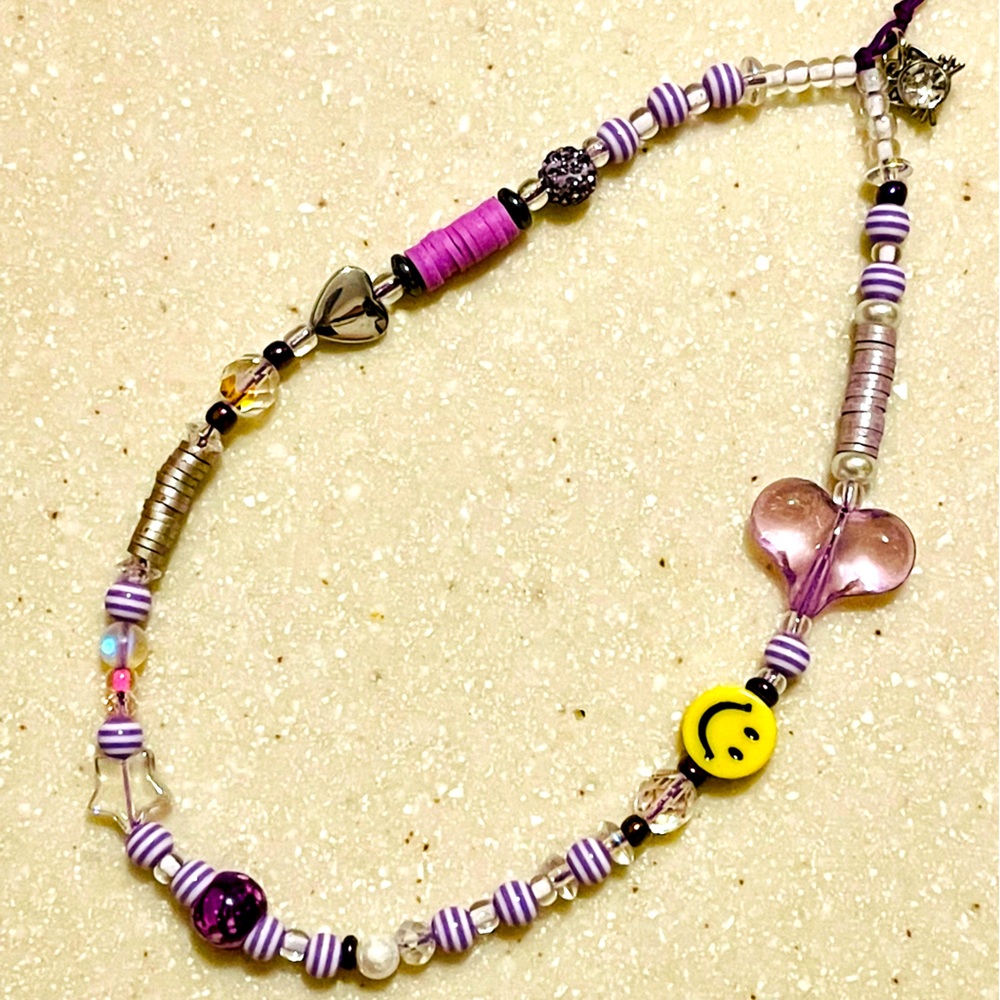 Phone String! Purple Heart 💜 & smiley 😊 theme!